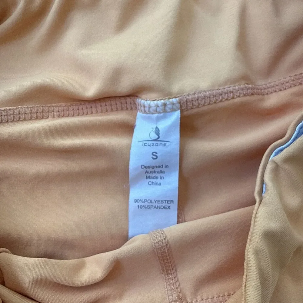 Icy Zone Women’s Golden Yellow Tennis Skirt Skort Casual Activewear - Small